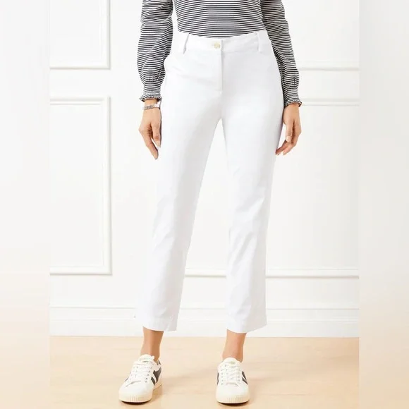 Talbots Perfect Crop Pant | White | Petite 10P | NWT - Picture 4 of 6